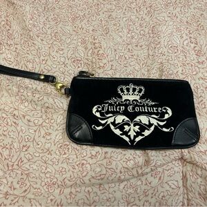 Juicy Couture Black and White Wristlet